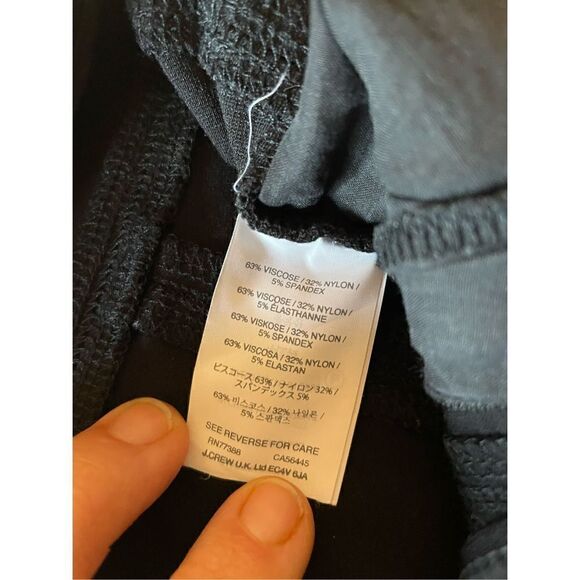 J. Crew Women's Skinny Pants Zip Pocket Work Trousers Casual Black Size 0R-EUC - Picture 9 of 13